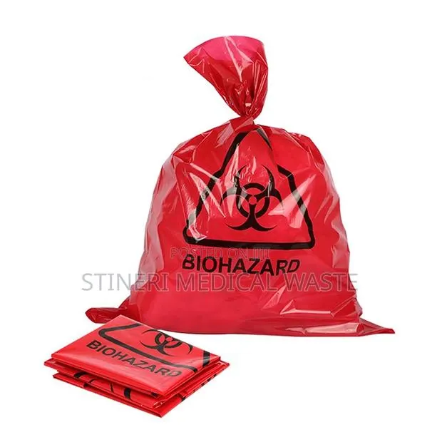 120l Red Bin Liners · Photo 1