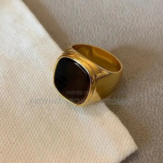 Tiger Eye Natural Stone Ring · Photo 1
