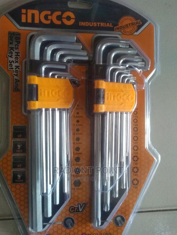 Ingco 18pcs Hex Key and Torx Key Set · Photo 2