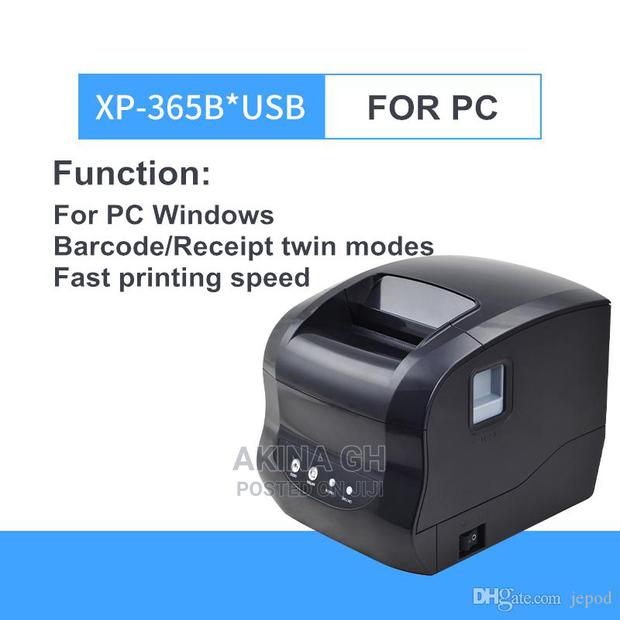 Xprinter 365b Label Barcode Receipt Printer Usb/Lan 80 · Photo 1