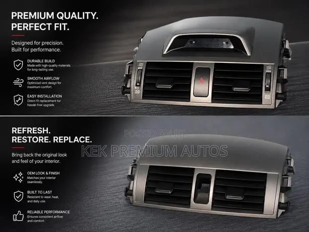 2009-2013 Toyota Corolla AC Vents · Photo 1