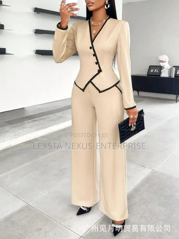Cream Colored Women's Suit