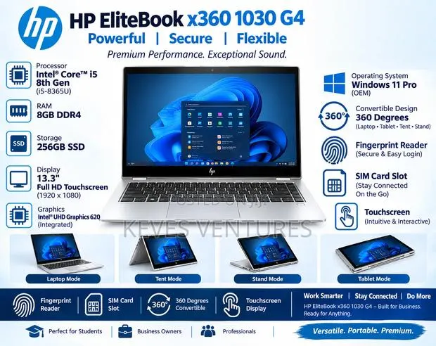 Laptop HP EliteBook x360 1030 G4 8GB Intel Core i5 SSD 256GB · Photo 1