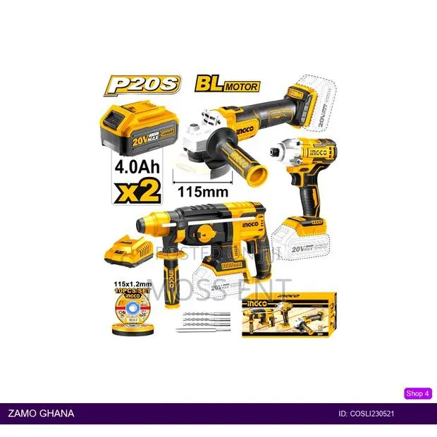 Cordless Set Rotary Hammer Grinder Driver - Cosli230521 · Photo 1