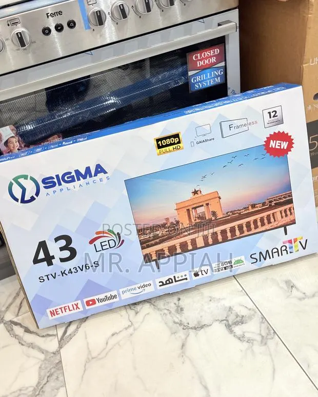 Fresh in Box Sigma Smart Android Television(Sig-K43v6-S) Black · Photo 1