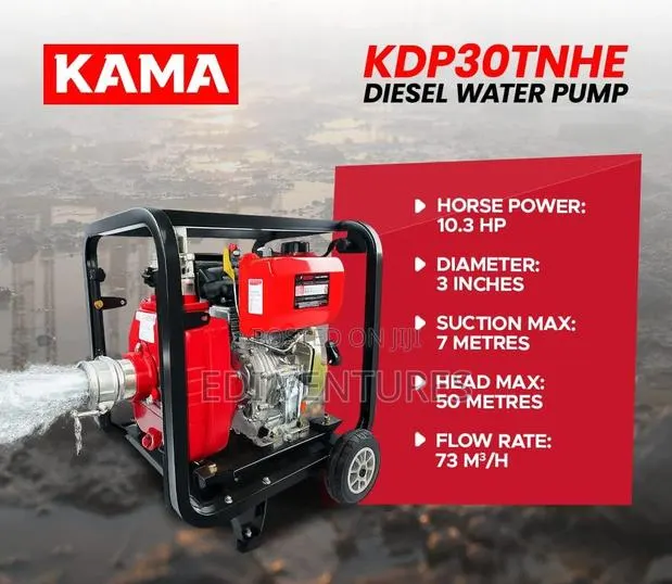 Kama 10.3 Hp 3 Inches Diesel Water Pump · Photo 1