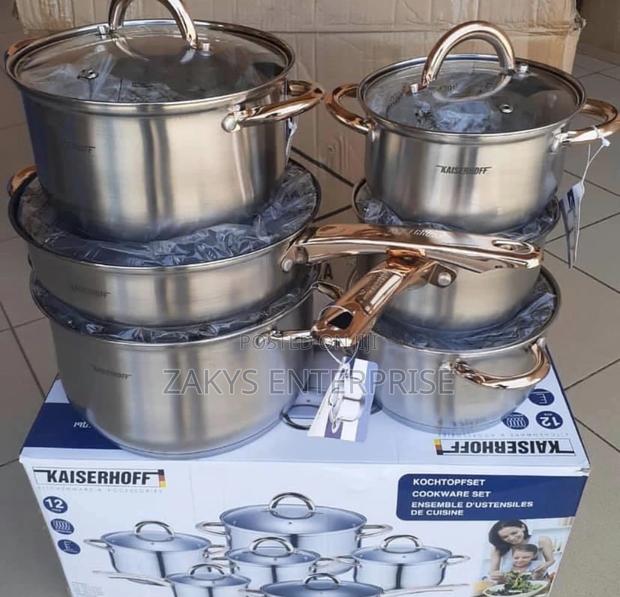High Quality Stainless Steel 12pcs Cookware Set · Photo 1