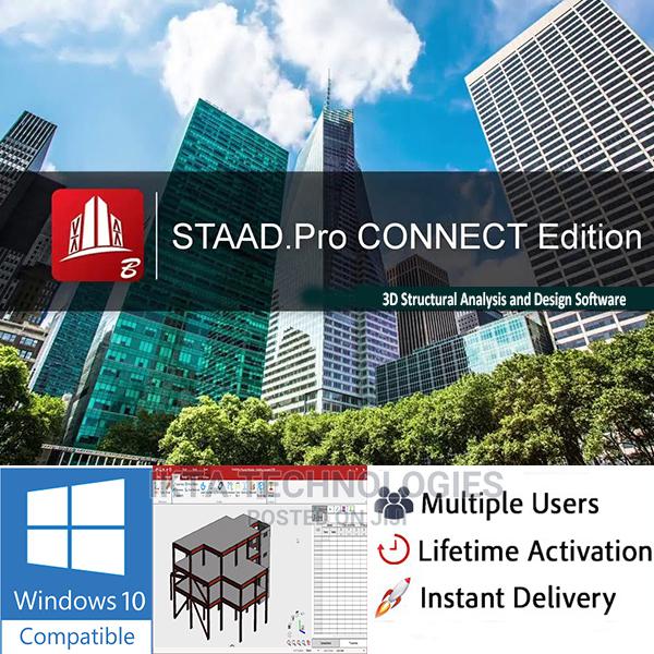Bentley STAAD Pro CONNECT Edition 22 | 3D Structural Analysi · Photo 1