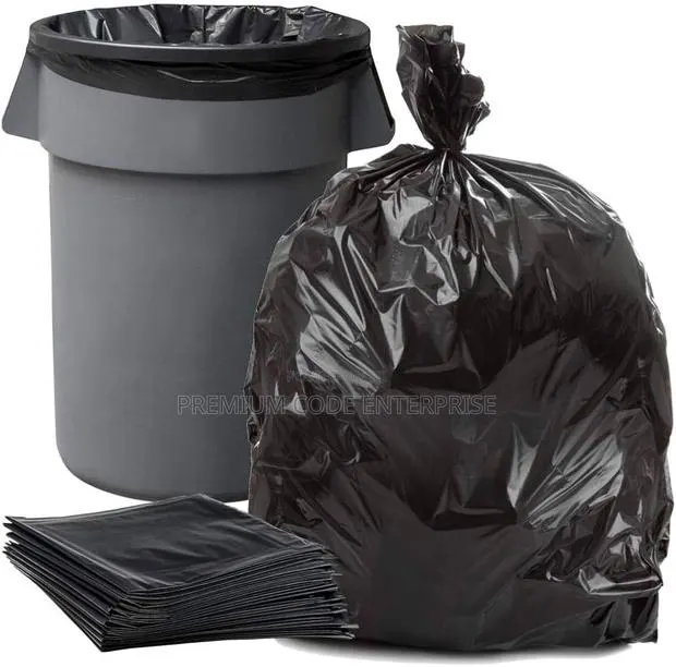40 Liters Dustbin Liner-Black ( Small), 180 PCS/ Pack · Photo 1