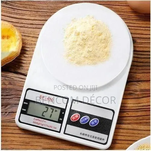Electronic Digital Kitchen Scale-White · Photo 1