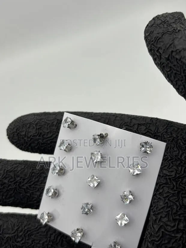 Zirconia Iced Earing( Non-Magnetic) · Photo 1