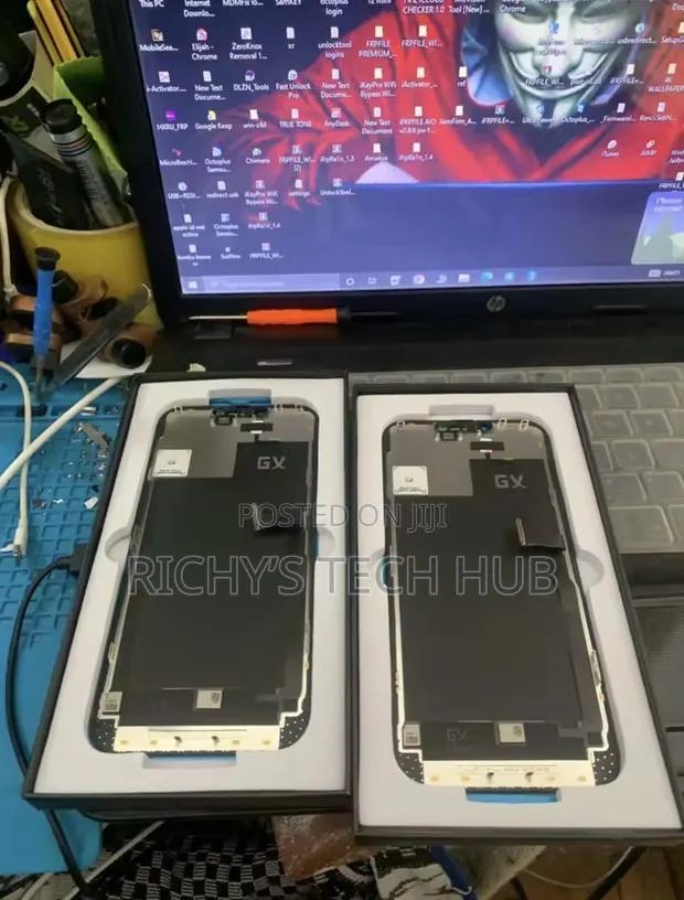 Original Icloud Gx Screen Apple iPhone Xr 11 12 13 14 15 16 Pro Max · Photo 1