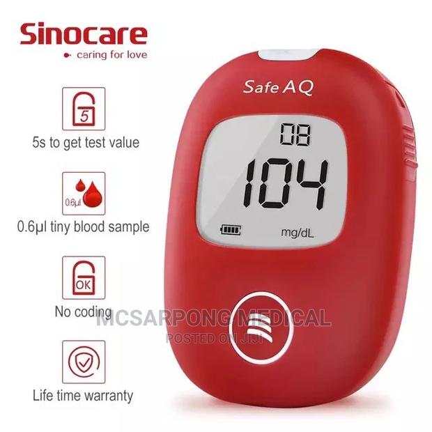 Blood Sugar Monitoring GLUCOMETER With 50 Strips and Lancet · Photo 5