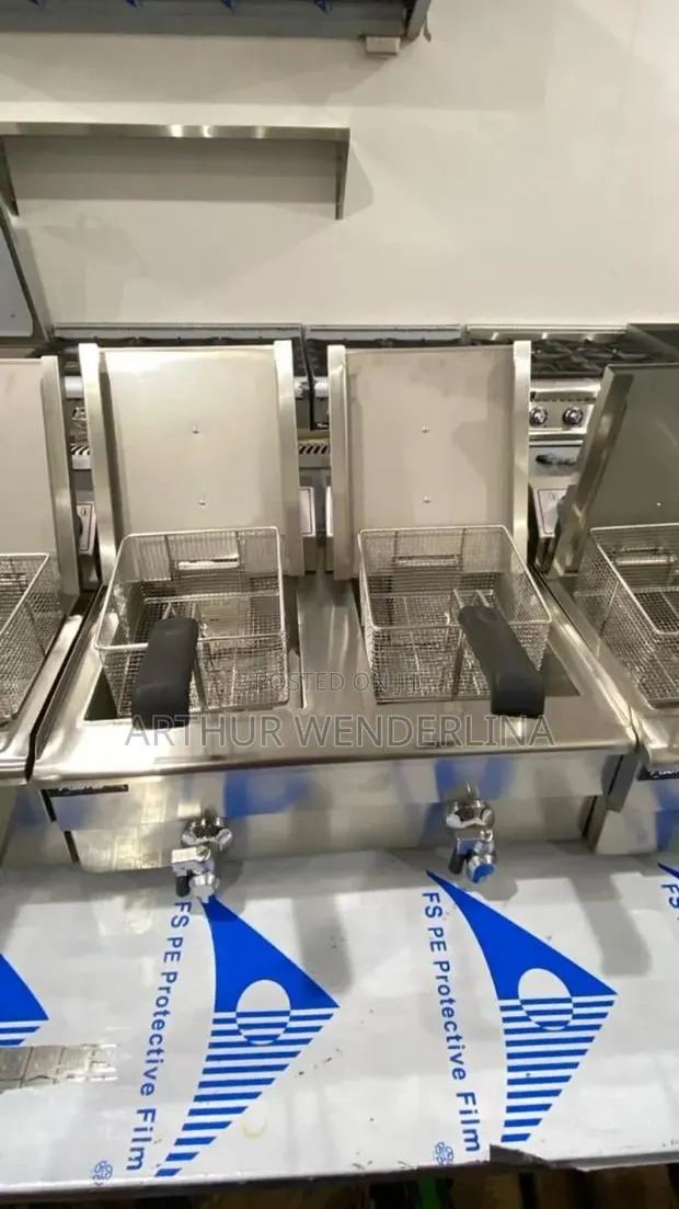 10L + 10L Table Top Commercial Double Deep Fryer for Restaurants Etc. · Photo 1