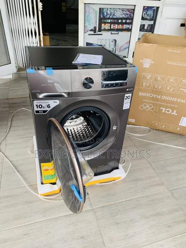 Best Buy TCL 10.5kg/6kg DD Inverter Washer Dryer1200 Rpm,Dark Grey,] · Photo 1