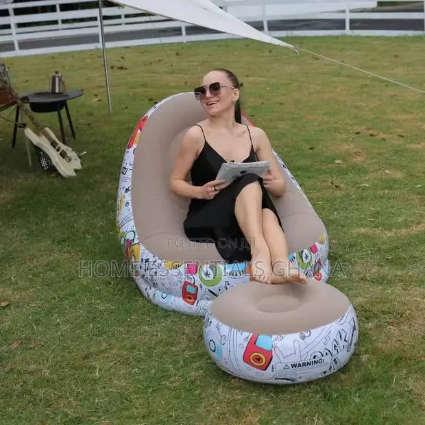Inflatable Sofa Chair With Leg Rest · Photo 1