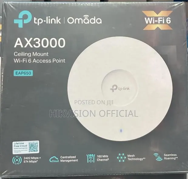 Eap650=Ax3000 Ceiling Mount Wifi 6 Access Point=Tplink