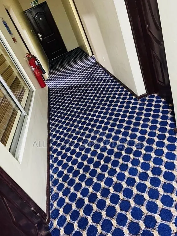 Industrial Floor Carpet With Gold Designs · Photo 1