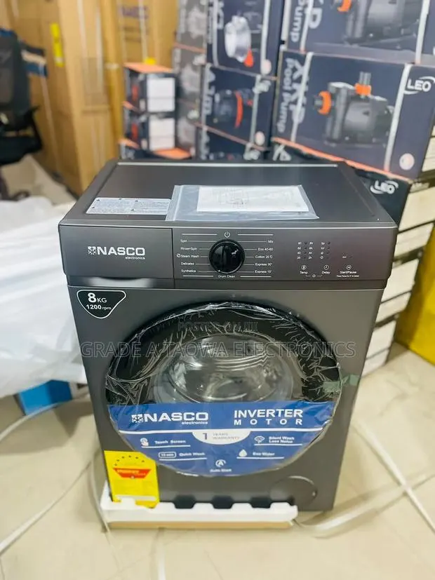 High Speed Spin Nasco 8kg Full Automatic Front-Load Washing Machine · Photo 1
