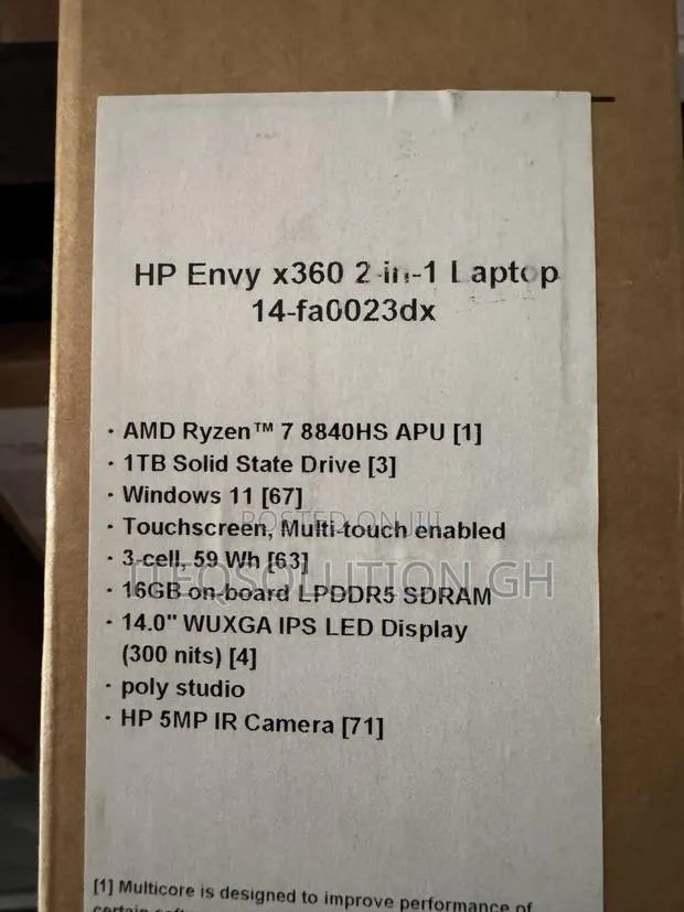 New Laptop HP 16GB AMD Ryzen 7 SSD 1T