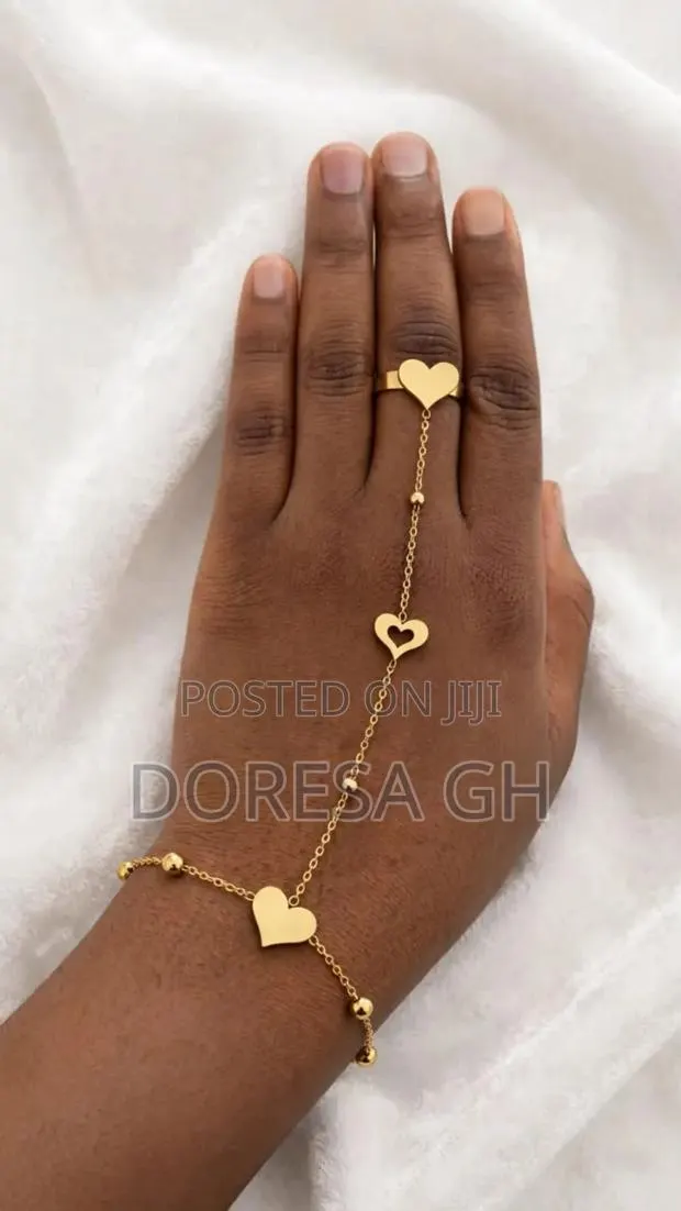 Ladies’ Linked Bracelet With Ring | Elegant Bracelet and Ring Set · Photo 1
