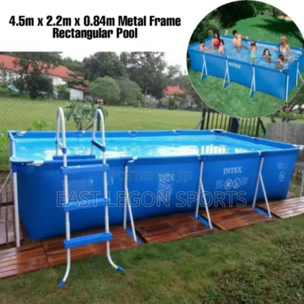 14ft Intex Swimming Pool With Ladder Regtangle Frame · Photo 1
