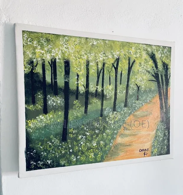 Beautiful Hand-Painted Landscape Art. · Photo 1