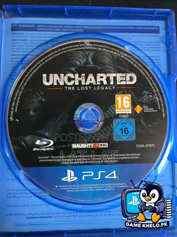 Uncharted 5 Lost Legacy PS4 Disc · Photo 1