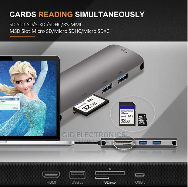 Type C Hub 6 In 1 Hdmi - 2 Usb 3.0 - Sd Card Tf Usb-c 3.0 · Photo 4