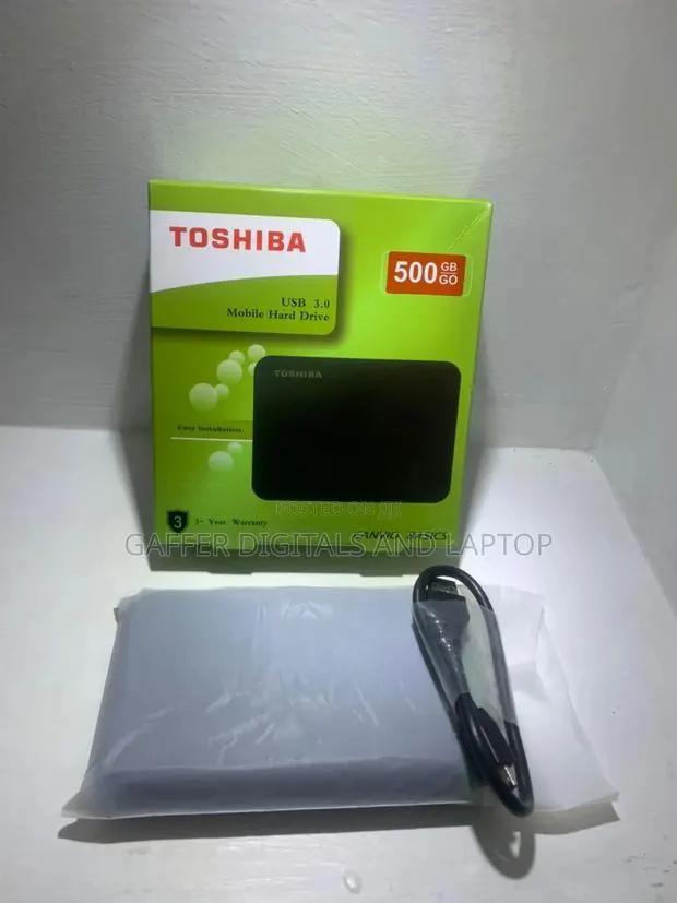 500GB External Toshiba Hard Drive · Photo 1