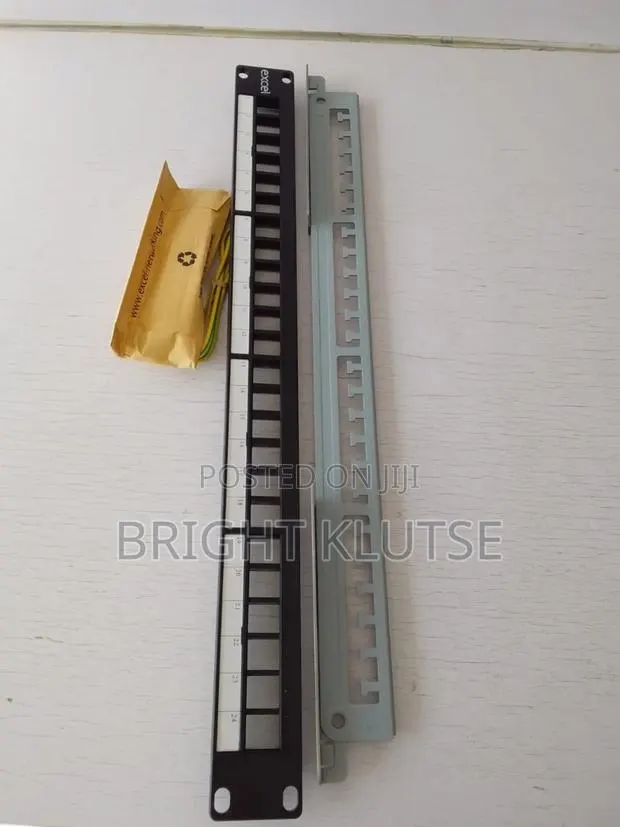 Excel Unloaded 24 Port Screened Keystone Patch Panel Frame 1u · Photo 1