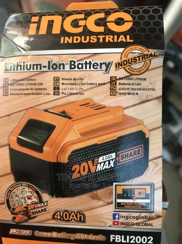 INGCO 20volts Lithium Ion Battery (4.0ah) · Photo 1