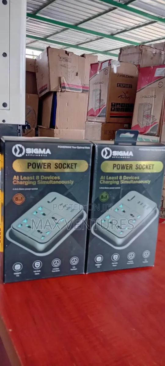 Sigma 8-in-1 Power Socket for Multiple Device Charging Power Extension · Photo 1