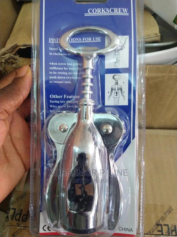 Stainless Steel Silver Corkscrew · Photo 1