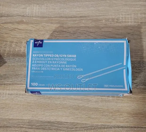 Medline Non-Sterile OB/GYN Swabs, Rayon Tipped, for Medicine · Photo 1