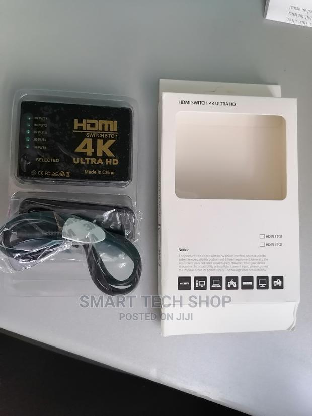 Hdmi Switch 5 to 1 Ultra HD With Remote Control · Photo 1