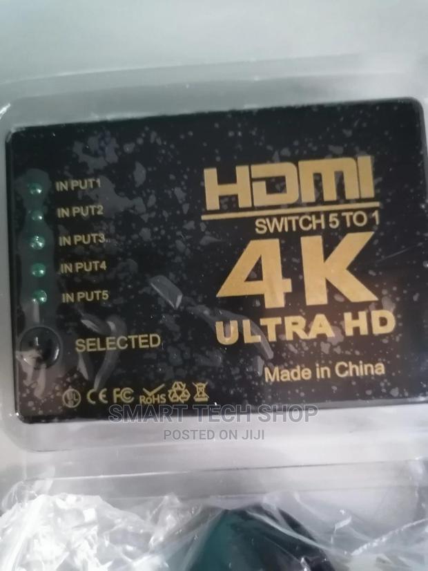 Hdmi Switch 5 to 1 Ultra HD With Remote Control · Photo 5