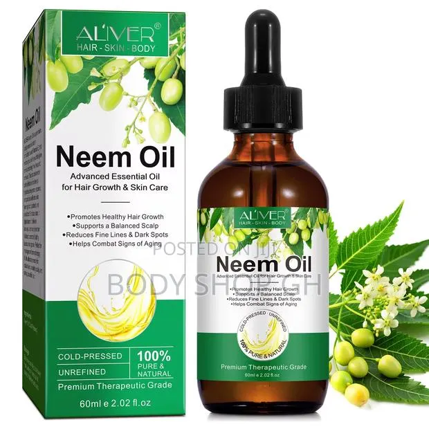 100% Pure Neem Oil, 100% Cold Pressed for Skin, Hair, Face · Photo 1