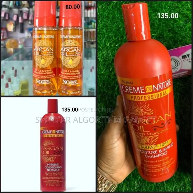 Creme of Nature Argan Oil Shampoo, Conditioner Hair Mousse · Photo 1