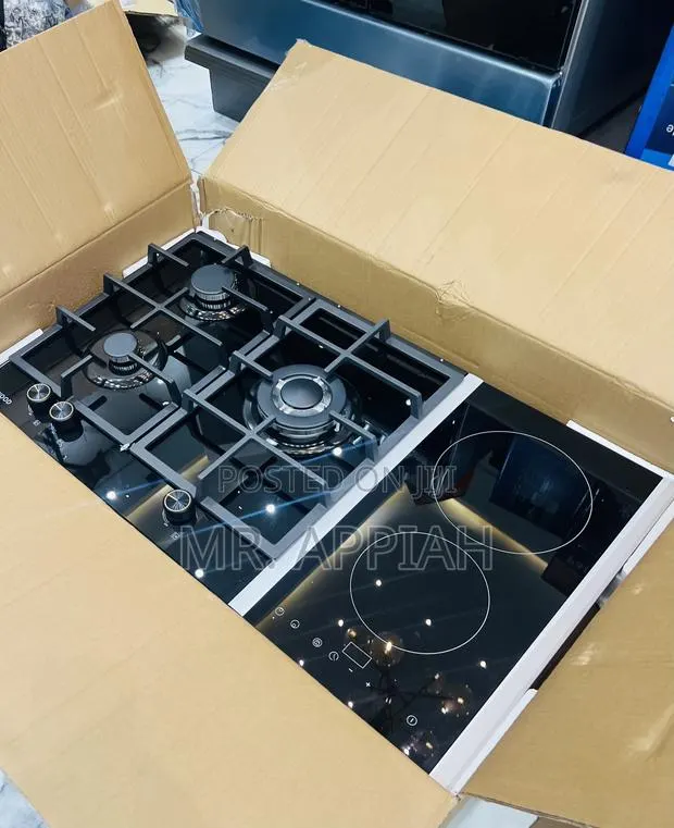 Order Authentic Kenwood 90cm Built in 2 Gas + 4 Gas Burner(Black) · Photo 1