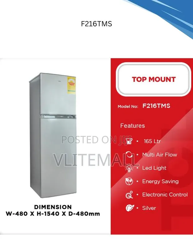 TCL Top Mount Refrigerator F216tms · Photo 1