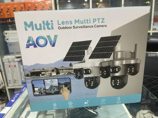 AOV Multi-Lens PTZ Solar Outdoor Camera · Photo 1