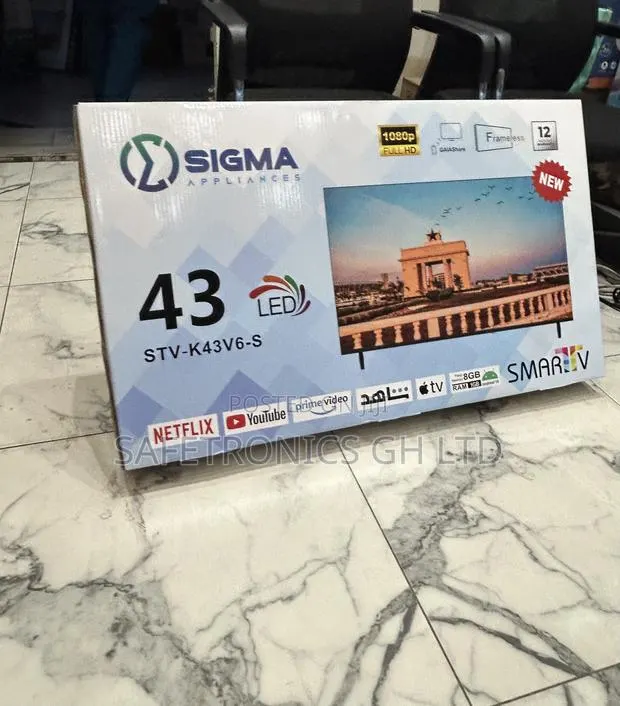 New Authentic Sig-K43v6-S 43 Inch Led Fed Smart Sigma Tv · Photo 1