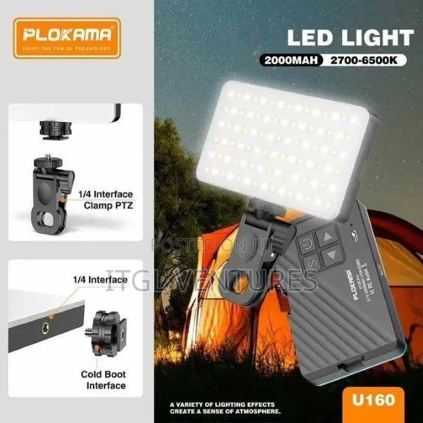 Plokama U160 Portable Led Light 2700-6500k 2000mah · Photo 1