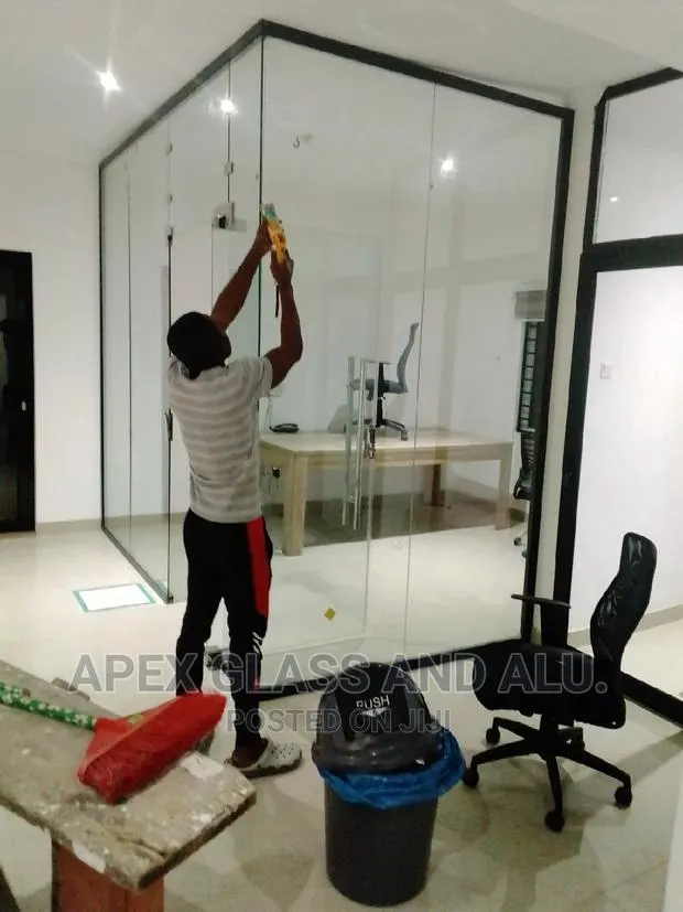 Frameless Glass Office Partition · Photo 1