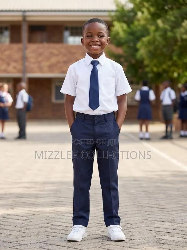 Quality Kids Material Black and Blueblack Trousers in 20-28 · Photo 2