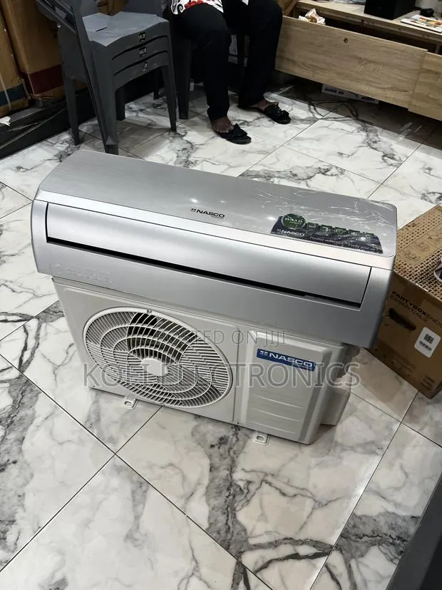 Eco-Friendly Nasco 1.5HP R410 Prime Split Air Conditioner in Silver · Photo 1