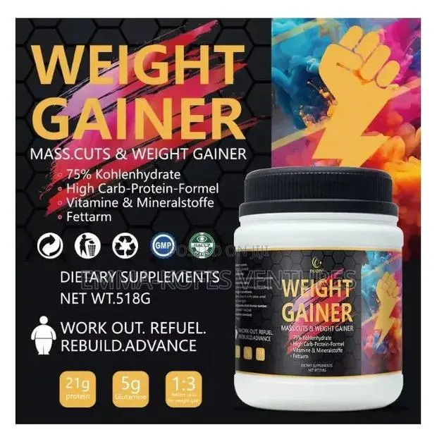 Weight Gainer Powder + Protein Creatine (518g Size 5g Glutamine · Photo 1