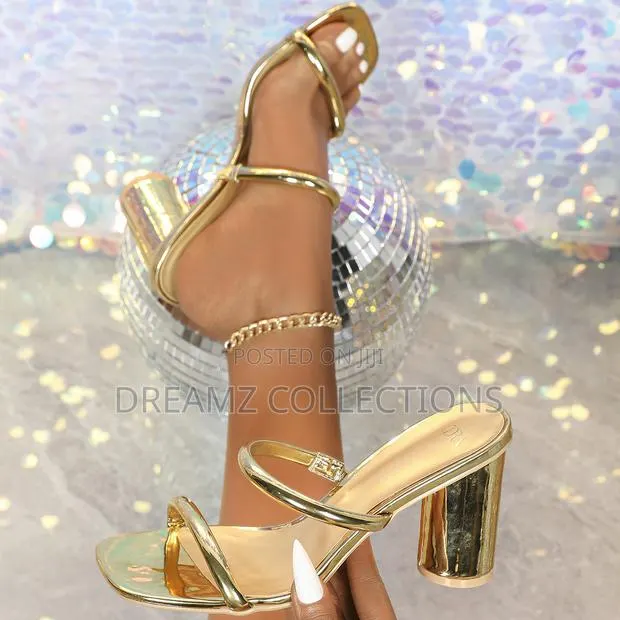 Croc-Texture Strap Block Heel Sandal · Photo 1
