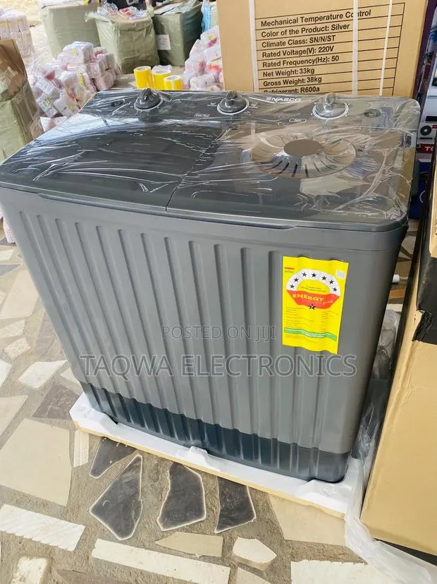 Nasco 11kg Twin Tube Black Gray Washing Machine · Photo 1